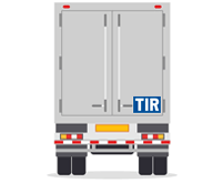 Truck back closed