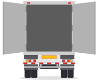 Truck back open